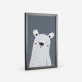 Poster de um urso polar branco adorável, perfeito para decorar o quarto do bebé com um toque aconchegante. 2